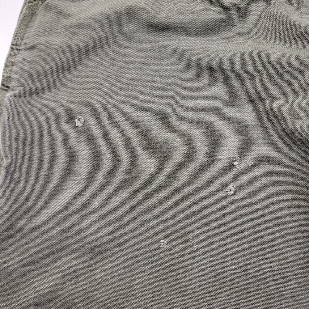 Carhartt Canvas Work Pants Mens Actual 36/33 Green Relaxed Carpenter Distressed - Picture 7 of 16